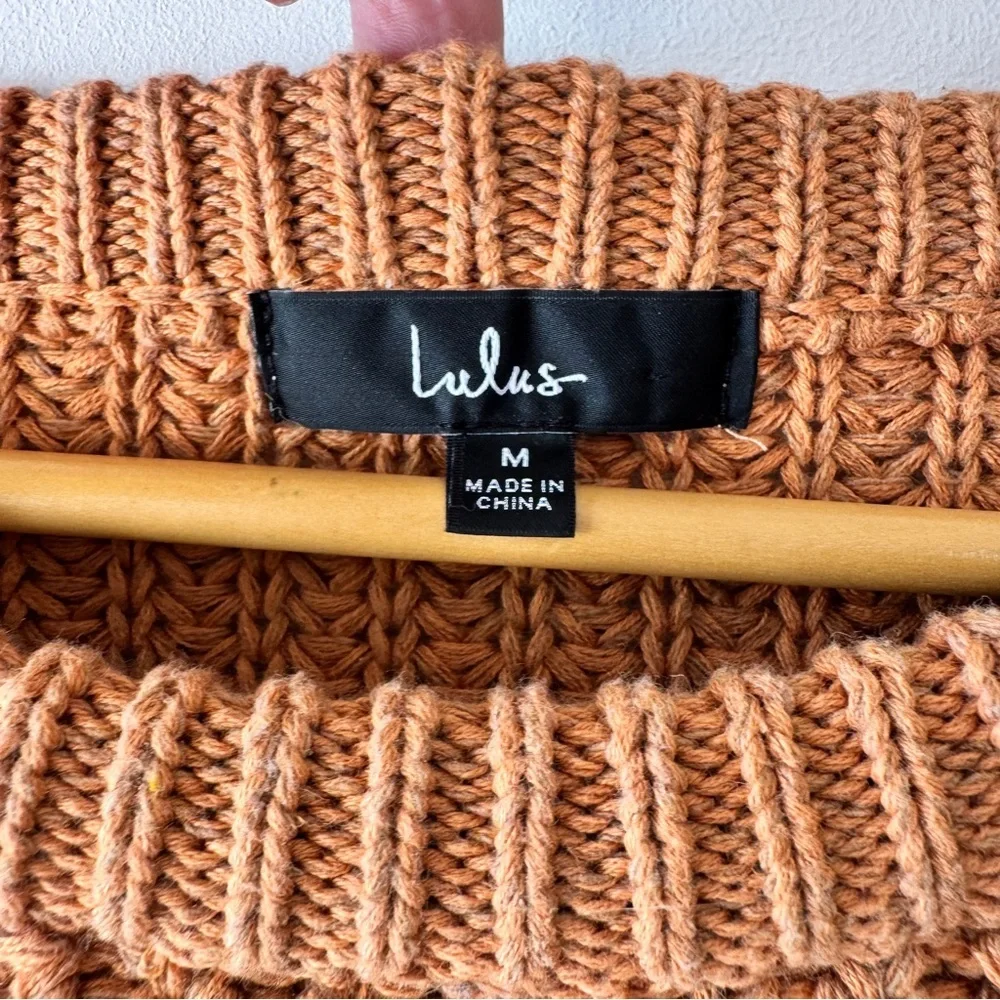 Lulu’s - Autumn Leaves Chevron Stripe Knit Sweater in Tan Multi - Picture 3 of 5